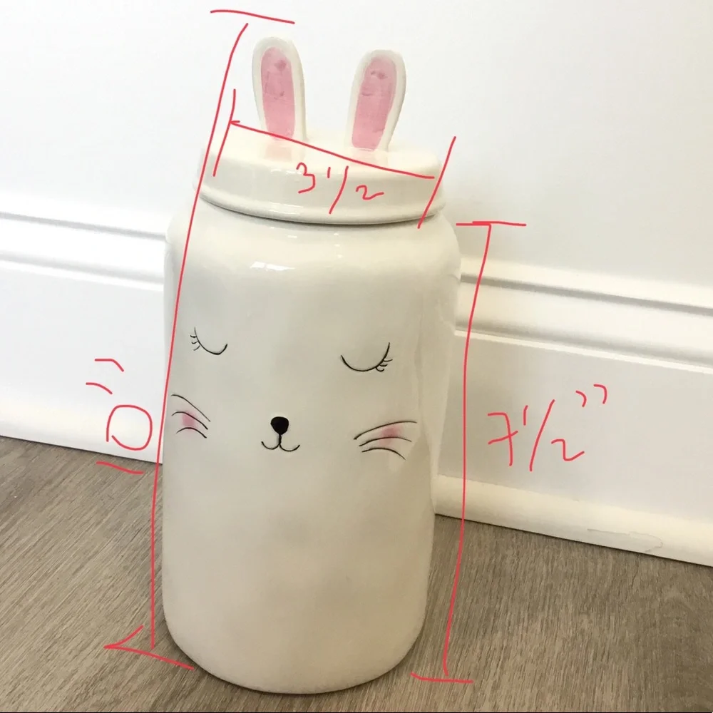 Bunny Ceramic Canister By 10 Strawberry Street - Picture 9 of 11